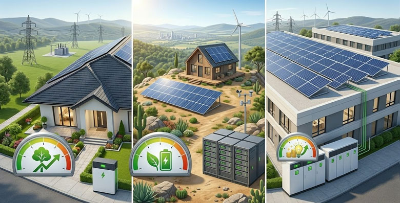 On-Grid vs Off-Grid vs Hybrid Solar Systems Comparison Guide for Homes and Businesses in Greater Noida, Jewar, Dadri, Rabupura, Jhajhar and Bulandshahr