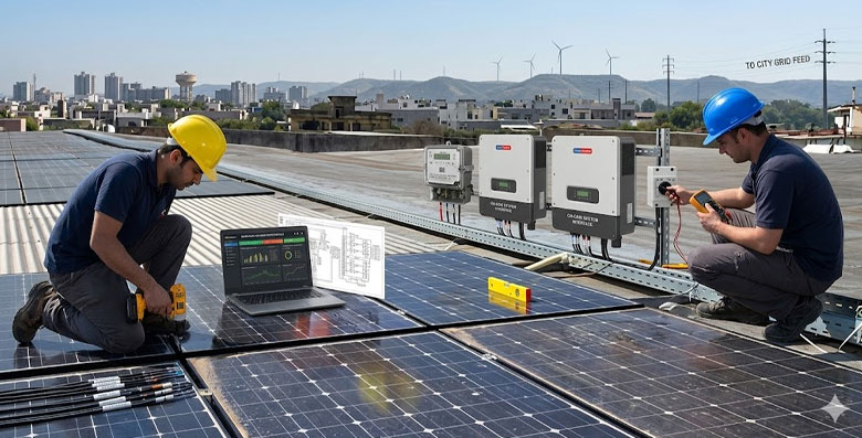 On Grid Solar System Installation Services in Rabupura, Jhajhar, Jewar, Bulandshahr, Khurja, Dadri and Greater Noida